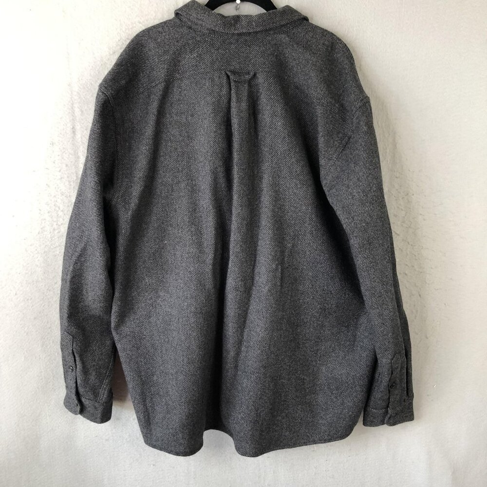 Filson Shirt Jacket Mens 2XL Gray Wool Blend Button Up Seattle Workwear Outdoor - Picture 2 of 15